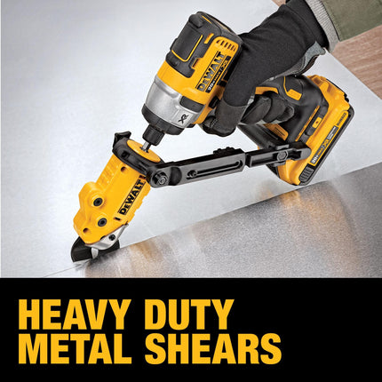 DEWALT DWASHRIR Metal Shears Attachment, Impact Ready,Black /Yellow