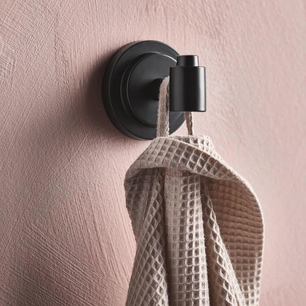 Moen DN0703BL Iso Collection Single Modern Robe Hook, Matte Black
