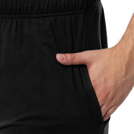 Izod Men's Jersey Knit Sleep Pant, Black, X-Large