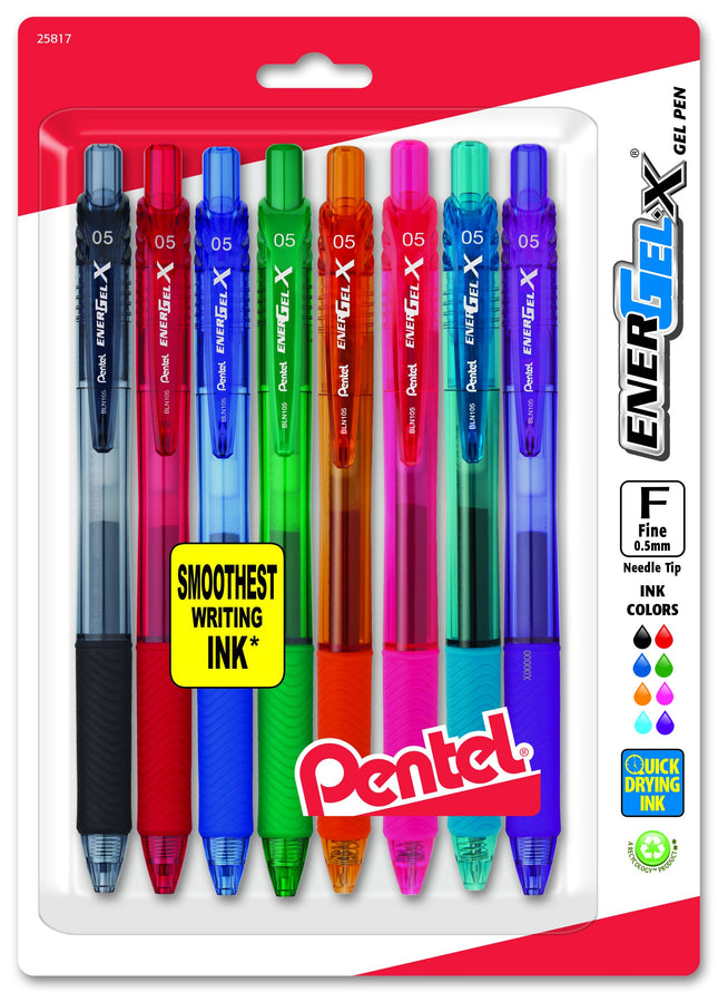 Pentel EnerGel-X Retractable Liquid Gel Pen, 0.5mm