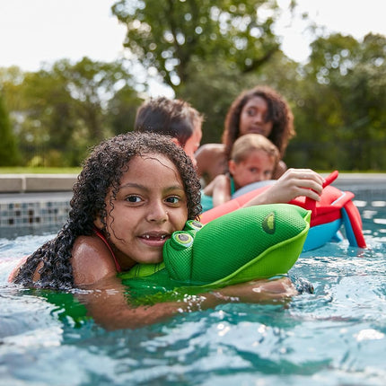 Big Joe Pool Petz Caimán Pequeño, Juguete Flotante para Piscina con Forma de Animal, no Requiere Inflado, Malla
