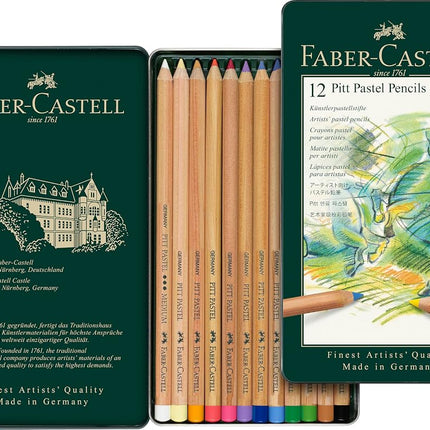 Faber-Castell PITT Pastel Pencils Tin Of 12