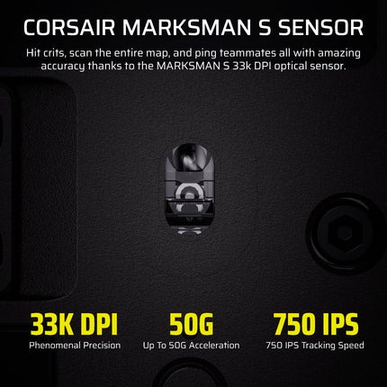 Corsair SCIMITAR ELITE WIRELESS SE MMO PC Gaming Mouse – 33,000 DPI, 16 Programmable Buttons, Key Slider, Elgato Virtual Stream Deck, 1,000Hz Polling, Up to 150-Hour Battery – Gunmetal