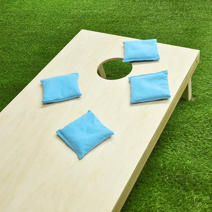 GoSports Cornhole Bean Bags Set of 4 - Regulation All Weather - Light Blue