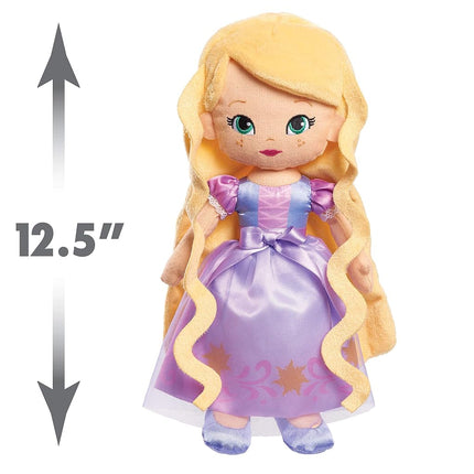 Disney Princess So Sweet Princess Rapunzel, 12.5 Inch Plushie with Blonde Hair, Tangled, Kids Toys for Ages 3 Up by Just Play