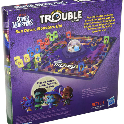 Hasbro Games Trouble: Netflix Super Monsters Edition Board Game for Kids Ages 5+