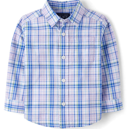 The Children's Place Baby Boys' and Toddler Poplin
