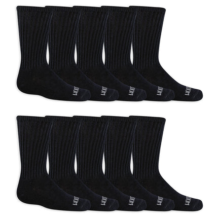 Fruit of the Loom Boys' Dual Defense Crew Socks (1