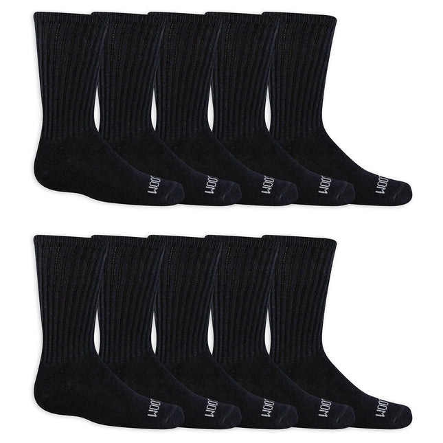 Fruit of the Loom Boys' Dual Defense Crew Socks (1