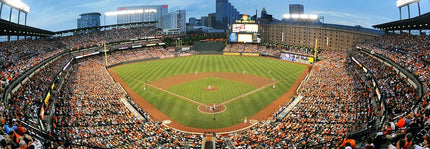 MasterPieces Rompecabezas Deportivo de 1000 Piezas - MLB Baltimore Orioles Vista Panorámica Central - 13"x39"