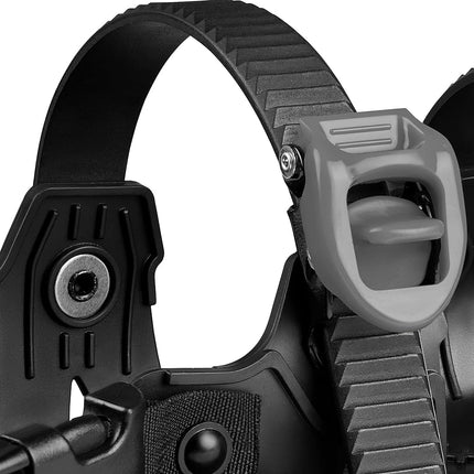 Retrospec Drifter Snowshoe for Men & Women - Aluminum Frames & a Double-Rachet Binding System - Lightweight All Terrain Snow Shoes with Heel Lifters & Pivot System - 30" Black Ice