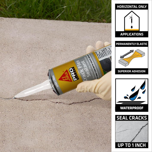 SIKA Corporation 427706 Crack Flex Sealant, 10-Ounce, Gray