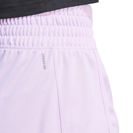 adidas Women's Pacer Essentials Knit High-Rise Training Shorts, Bliss Lilac/White, XS/8 cm Entrepierna