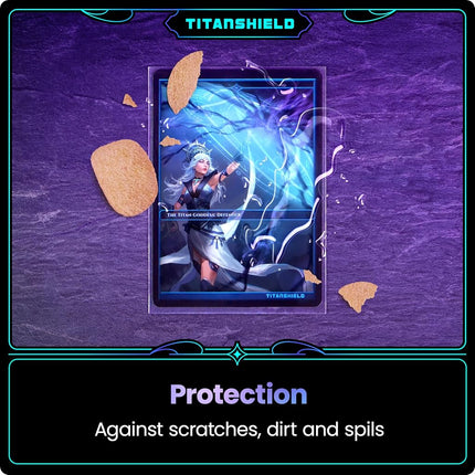 TitanShield Transparent Card Sleeves (3-Pack) - Fits Pokemon, Board Games