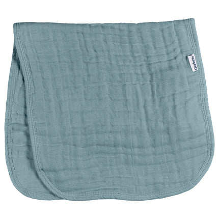 Gerber Baby Unisex Muslin Burp Cloths 6-Pack, Teal, Large Size 20" x 10"
