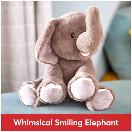 Peluche de elefante Chai GUND, animal de peluche premium para edades de 1 año en adelante, gris, 25.4 cm