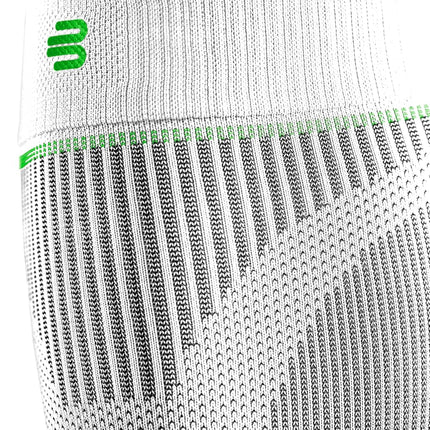 Bauerfeind Sports Compression Lower Leg Calf Sleeves (1 Pair) - Gradient Compression for Improved Blood Circulation in Legs - Air Knit Fabric Breathable, Durable, Washable (White, Small, Short)