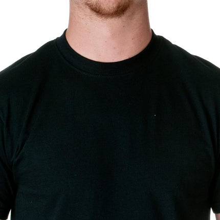 Fruit of The Loom Mens HD Cotton Short Sleeve Crew T-Shirt, M, Black