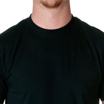 Fruit of The Loom Mens HD Cotton Short Sleeve Crew T-Shirt, M, Black