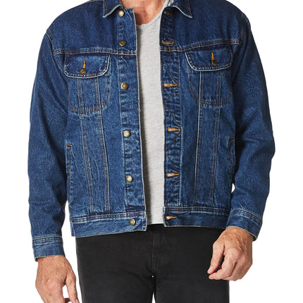 Wrangler mens Rugged Wear Flannel Lined Denim Jack