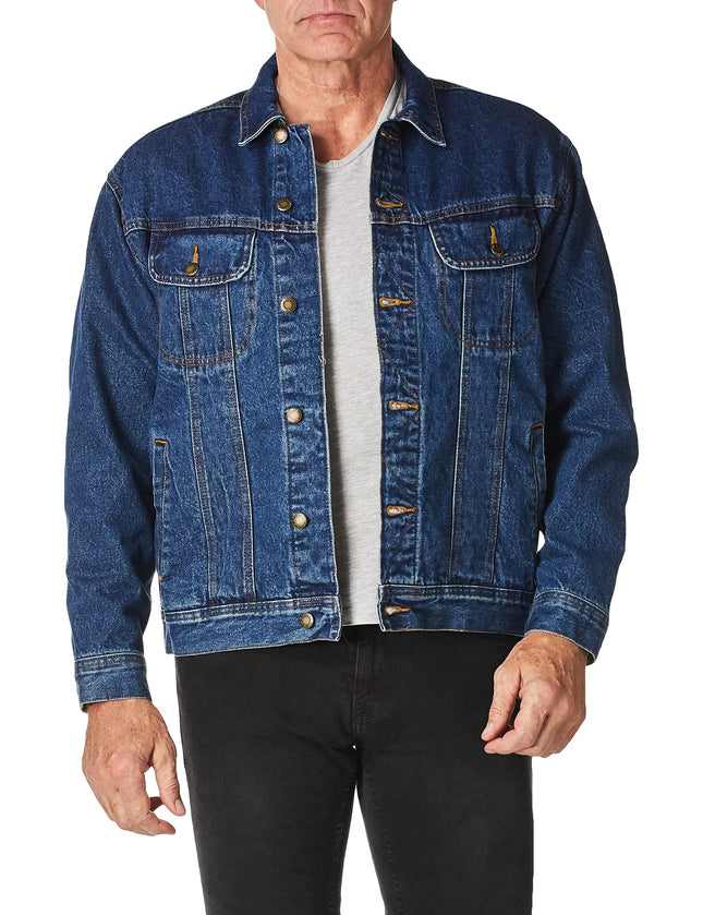 Wrangler mens Rugged Wear Flannel Lined Denim Jack