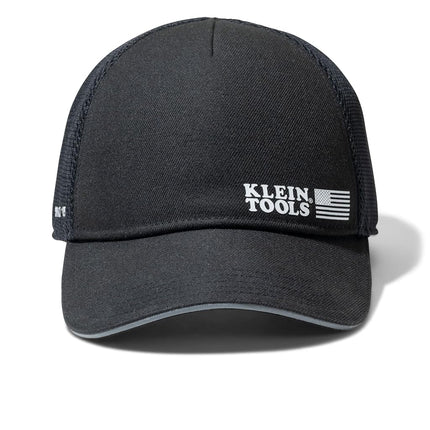 Klein Tools 22014 Mesh Ball Cap with Bump Cap Insert Compatibility, Mesh Back Safety Hat with Reflective Accents, Adjustable Snapback Hat, for Construction and Jobsite Use