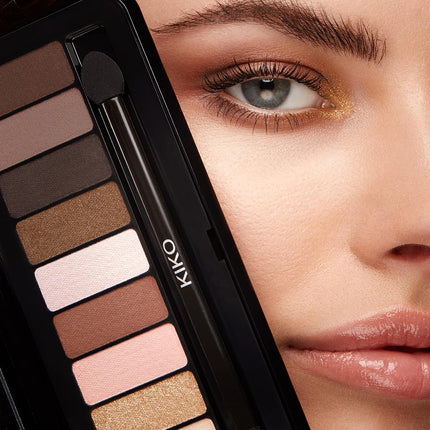 KIKO Milano Soft Nude Eyeshadow Palette 02 | Palette with 10 Multi-Finish Eyeshadows: Pearly, Matte and Metallic