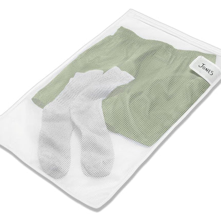Whitmor Mesh Wash Bag Zippered White
