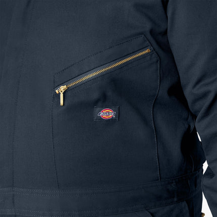 Dickies Mens Deluxe Blended Long Sleeve Coveralls, Dark Navy, M