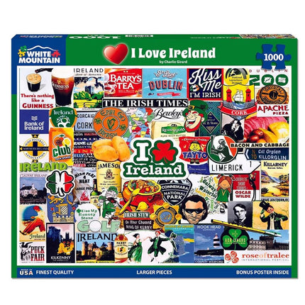 White Mountain - I Love Ireland, 1000 Piece Jigsaw