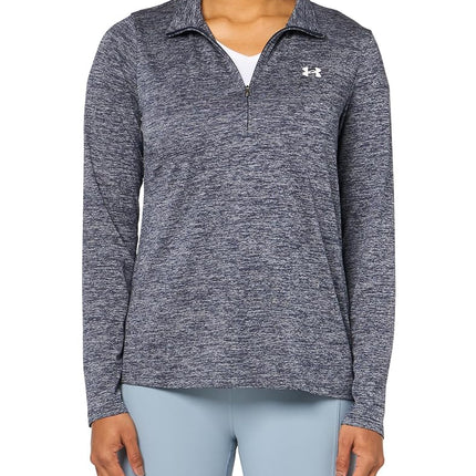 Under Armour Women's Tech 1/2 Zip Twist T-Shirt Navy/White M M