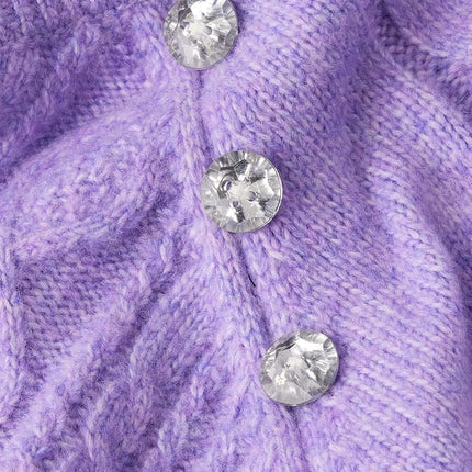 Gymboree Girls' and Toddler Long Sleeve Sweaters, Gem Purple, 4T