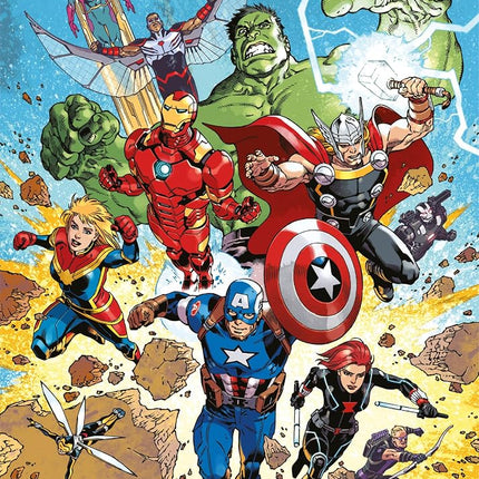 Clementoni Jigsaw Puzzle Marvel Super Avengers 300 Pieces - Supercolor Puzzle For Children 9-11 Years, Cartoon, Gift For Boy/Girls, Marvel, Puzzle For Kids, Made In Italy, 21728