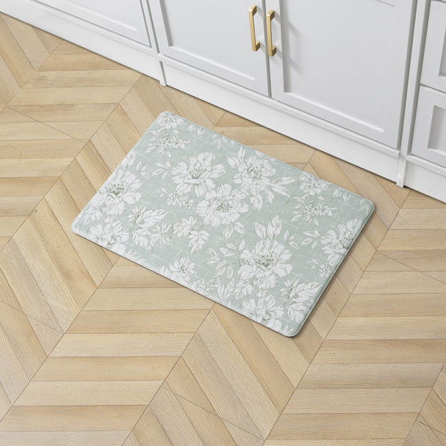 Laura Ashley - Anti-Fatigue Kitchen Mat, Iris Flor