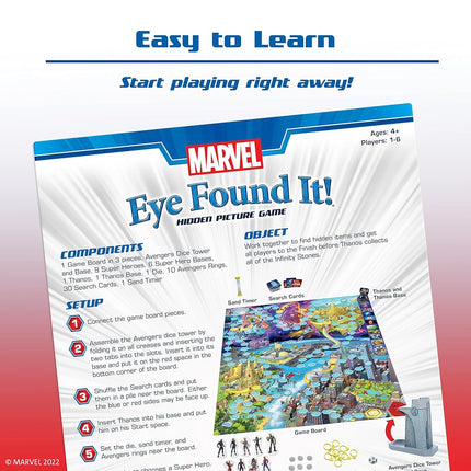 Ravensburger Marvel Eye Found It! Board Game for Boys and Girls Ages 4 and Up - A Fun Family Game