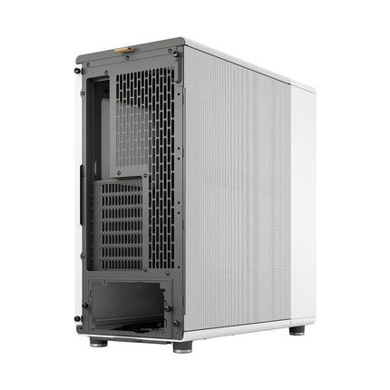 Fractal Design North Chalk White - Wood Oak front - Mesh side panels - Two 140mm Aspect PWM fans included - Type C USB - ATX Airflow Mid Tower PC Gaming Case