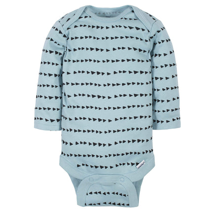 Gerber 6 Pack Baby Boys' Dinosaur Long Sleeve Onesies Bodysuits