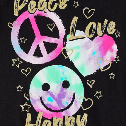 The Children's Place Girls' Kindness, Love, Equality Short Sleeve Graphic T-Shirts,multipacks, Love/Kindness/Peace, Large