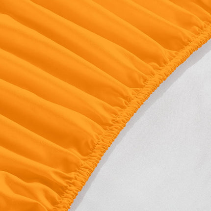Elegant Comfort 1500 Premium Hotel Quality 18-24 Inches Deep - Extra Deep Pocket Single Fitted Sheet for High Mattress, Luxury and Softest, Smart Pocket - Wrinkle Free, California King, Orange