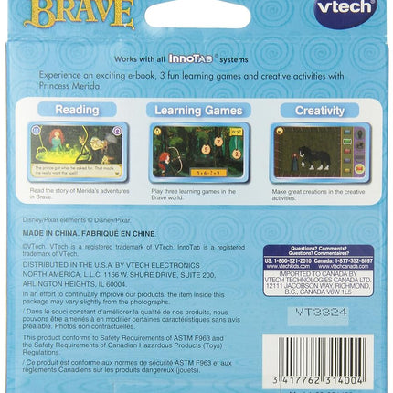 Vtech InnoTab - Cartouche de Jeu Éducatif Disney Pixar Rebelle