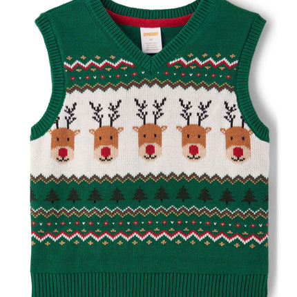 Gymboree Boys' and Toddler Sweater Vests, Reindeer