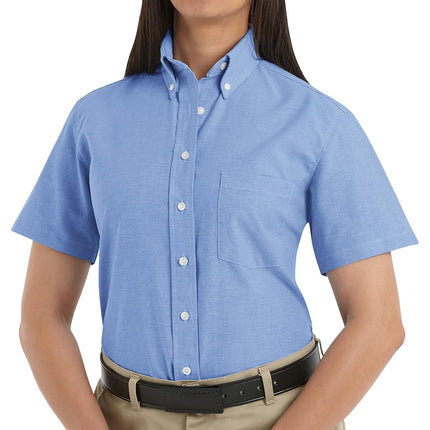 Red Kap Women's Executive Oxford Shirt, Light Blue, 10