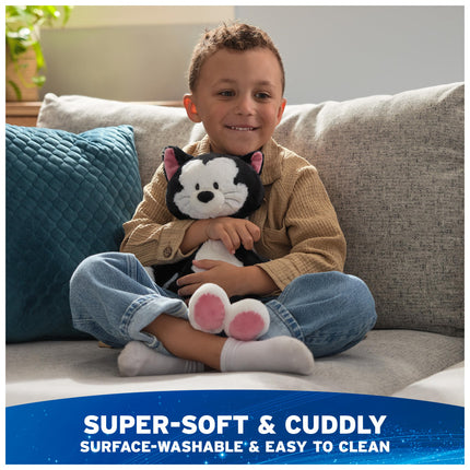 Peluche Oficial Figaro Toothpick de GUND Disney, Pinocho, Peluche de Gato de Mickey y sus Amigos para Mayores de 1 año, Negro, 38 cm