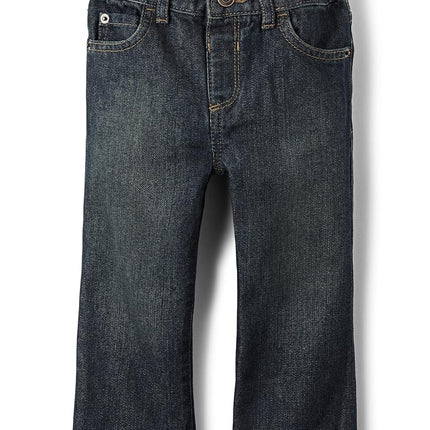 The Children's Place Baby Boys and Toddler Multipack Basic Bootcut Jeans, Dry Indigo, 18-24 Months