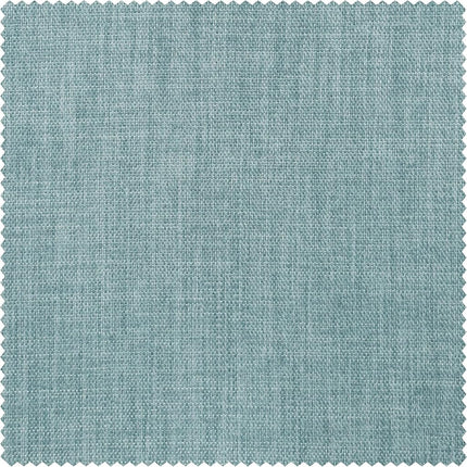 HPD Half Price Drapes Faux Linen Room Darkening Curtains - 96 Inches Long Luxury Linen Curtains for Bedroom & Living Room (1 Panel), 50W X 96L, Sea Thistle