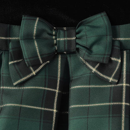 The Children's Place Baby-Girls and Newborn Holiday Dress, Green Plaid, 12-18 Months