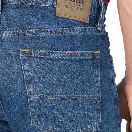 Wrangler Authentics Men's Classic Relaxed Fit Five Pocket Jean Short, Dark Stone, 50