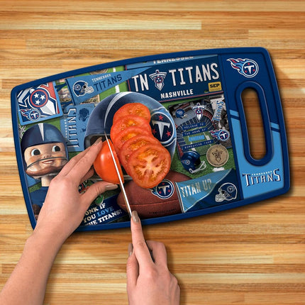 YouTheFan NFL Tennessee Titans Retro Series Cutting Board