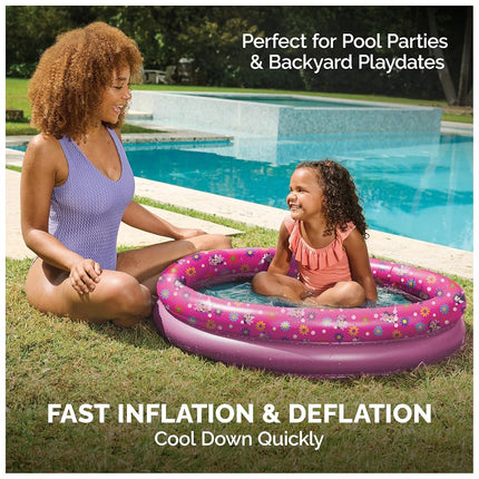 Swimways Bluey Kiddie Pool, Inflatable Above Ground Pool & Outdoor Toys, Bluey Party Supplies & Pool Toys for Kids Aged 3 & Up