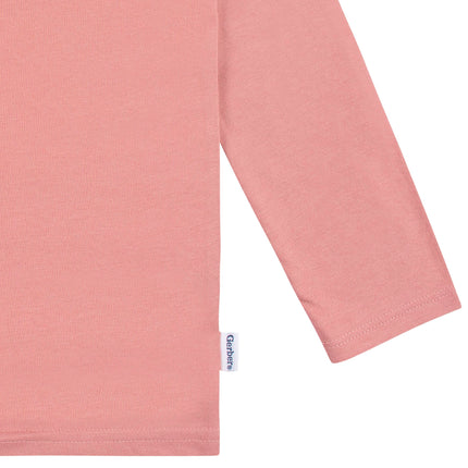 Gerber Baby Toddler 5-Pack Solid Long Sleeve T-Shirts Jersey 160 GSM, Pink, 12 Months